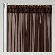 Chiffon Drapery Panels — Brown 1266 — authentic source, consistent neutral studio