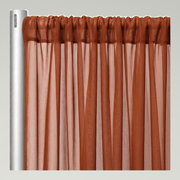Chiffon Drapery Panels — Copper 0023 — authentic source, consistent neutral studio