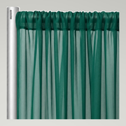Chiffon Drapery Panels — Emerald 5638 — authentic source, consistent neutral studio