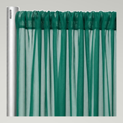 Chiffon Drapery Panels — Emerald 5641 — authentic source, consistent neutral studio