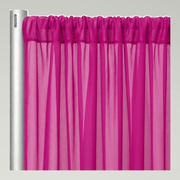 Chiffon Drapery Panels — Fuchsia 1229 — authentic source, consistent neutral studio