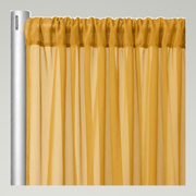 Chiffon Drapery Panels — Gold 1189 — authentic source, consistent neutral studio