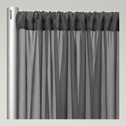 Chiffon Drapery Panels — Gray 1665 — authentic source, consistent neutral studio