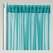 Chiffon Drapery Panels — Jade 1935 — authentic source, consistent neutral studio