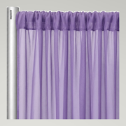 Chiffon Drapery Panels — Lilac 1173 — authentic source, consistent neutral studio