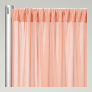 Chiffon Drapery Panels — Peach 4122 — authentic source, consistent neutral studio