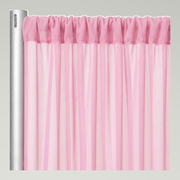 Chiffon Drapery Panels — Pink 1157 — authentic source, consistent neutral studio