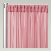 Chiffon Drapery Panels — Pink/Rose 1939 — authentic source, consistent neutral studio