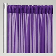 Chiffon Drapery Panels — Purple 1258 — authentic source, consistent neutral studio
