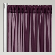 Chiffon Drapery Panels — Raisin 1356 — authentic source, consistent neutral studio