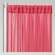 Chiffon Drapery Panels — Raspberry 1205 — authentic source, consistent neutral studio