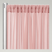 Chiffon Drapery Panels — Rose/Powder 318 — authentic source, consistent neutral studio