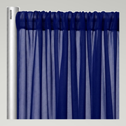 Chiffon Drapery Panels — Royal/Lush 1150 — authentic source, consistent neutral studio
