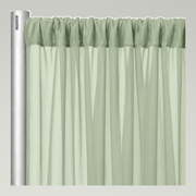 Chiffon Drapery Panels — Sage 1152 — authentic source, consistent neutral studio