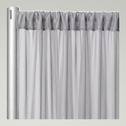 Chiffon Drapery Panels — Silver 0065 — authentic source, consistent neutral studio