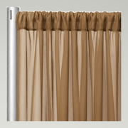 Chiffon Drapery Panels — Tan 2035 — authentic source, consistent neutral studio