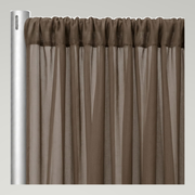 Chiffon Drapery Panels — Taupe/D 1184 — authentic source, consistent neutral studio